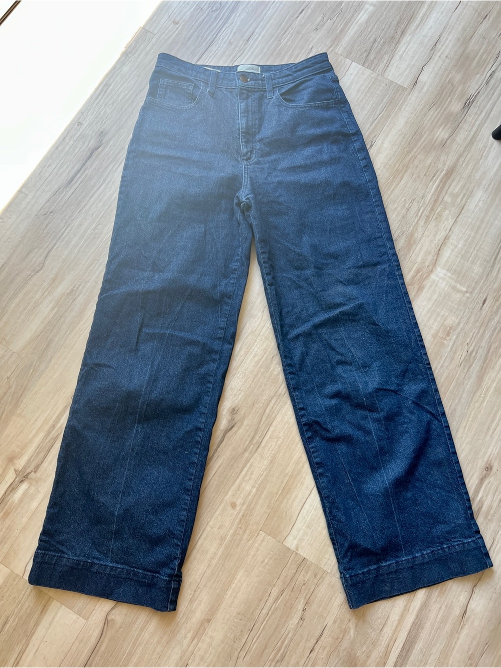 Universal Thread High Rise Wide Leg Jeans Dark Wash Blue Size 8R